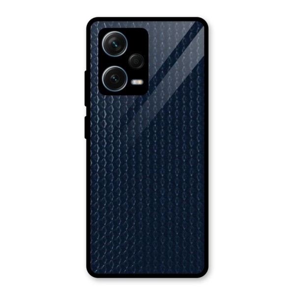Blue Pattern Glass Back Case for Redmi Note 12 Pro Plus 5G